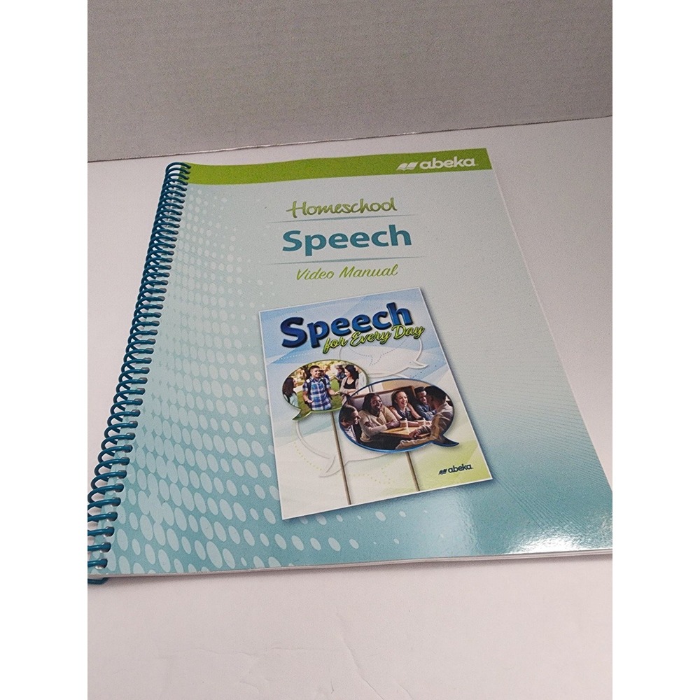 Abeka Homeschool Speech Video Manual‎ Book